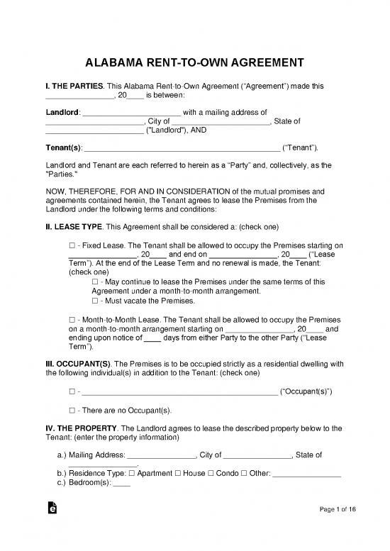 picture1_Lease Agreement Template 201564 | Alabama Lease To Own Option To Purchase Agreement