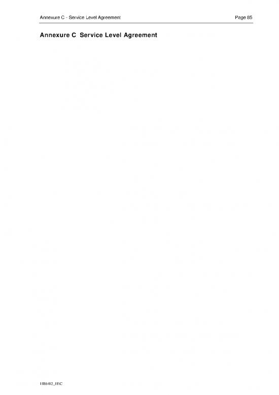 picture_Agreement Contract Sample 202507 | Annexure C Service Level Agreement