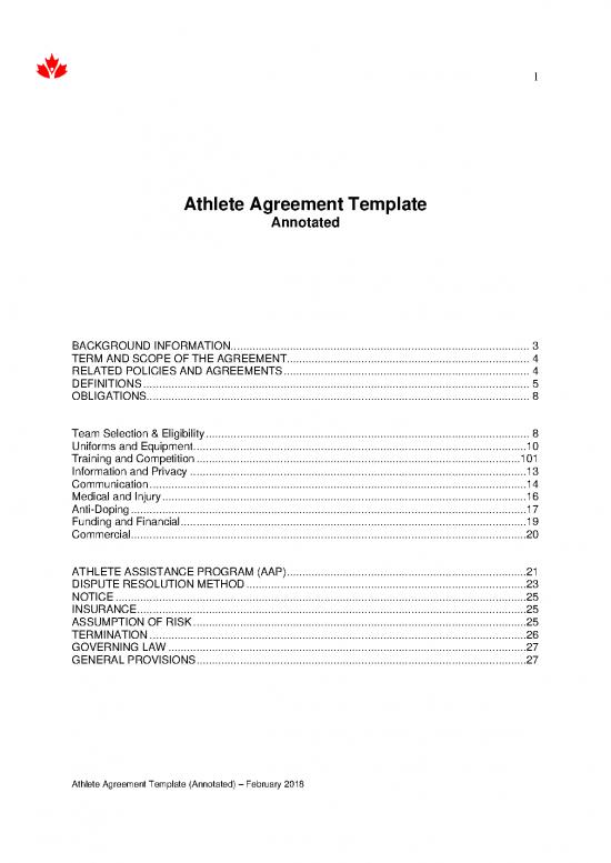picture_Agreement Sample 201300 | Athlete Agreement Annotated Template   Final Eng 2