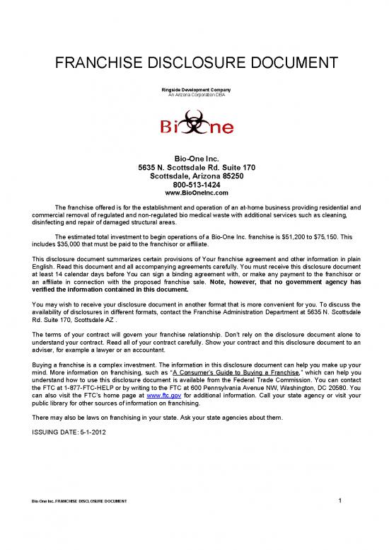 picture1_Agreement Sample 201618 | Bio One Franchise Disclosure Document Fdd May 1 2012