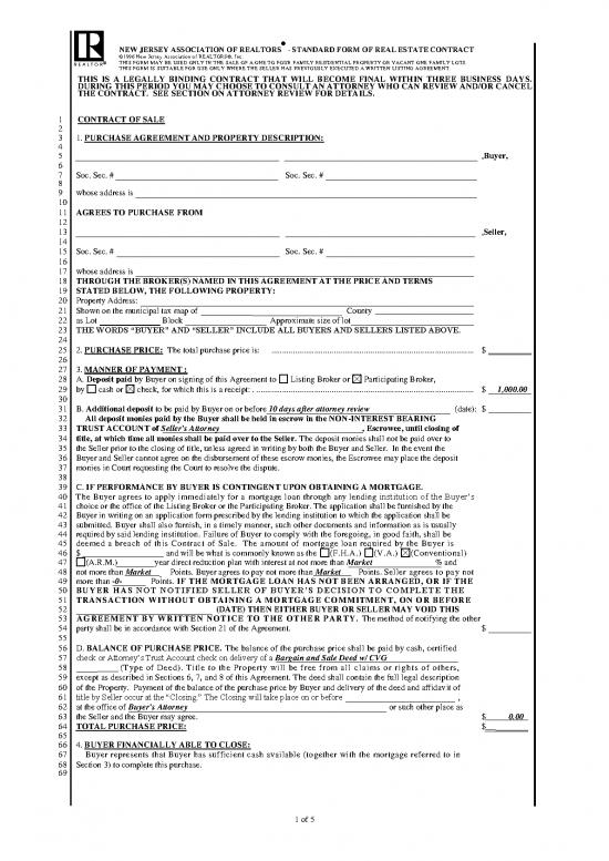picture_Agreement Contract Sample 201953 | Broker Standard Form Of Real Estate Contract