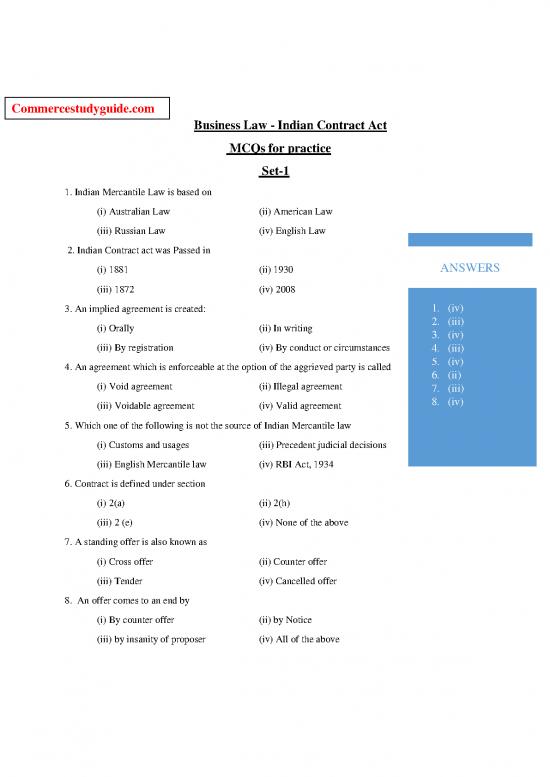 picture1_Agreement Contract Sample 201437 | Business Law Mcqs For Practice Set 1