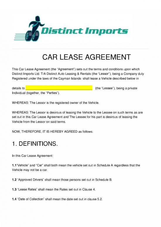 picture1_Lease Agreement Template 201503 | Car Lease Agreement 1