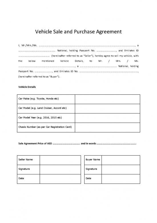 picture1_Agreement Sample 202922 | Car Loan Buyer Seller Agreement