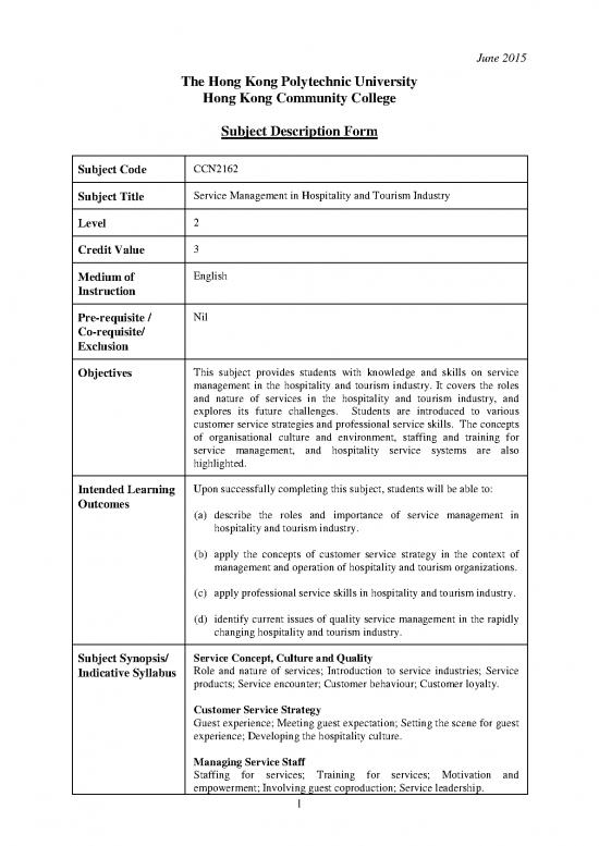 picture_Tourism Pdf 201169 | Ccn2162 Service Management In Hospitality And Tourism Industry