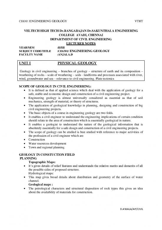 picture1_Geology Pdf 200999 | Ce8393 Engineering Geology