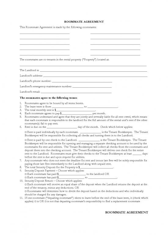 picture1_Lease Agreement Template 202214 | Content   Roommate Agreement