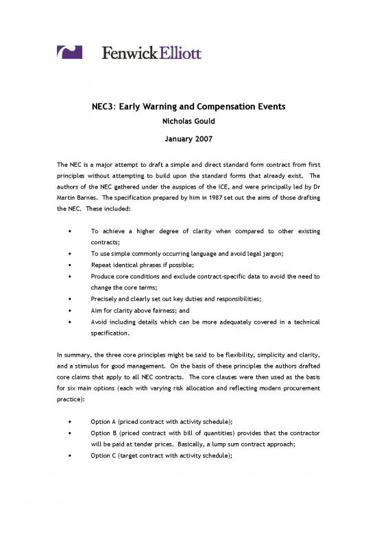 picture1_Contracts Pdf 202788 | Contract 12   Nec3   Early Warning And Compensation Events