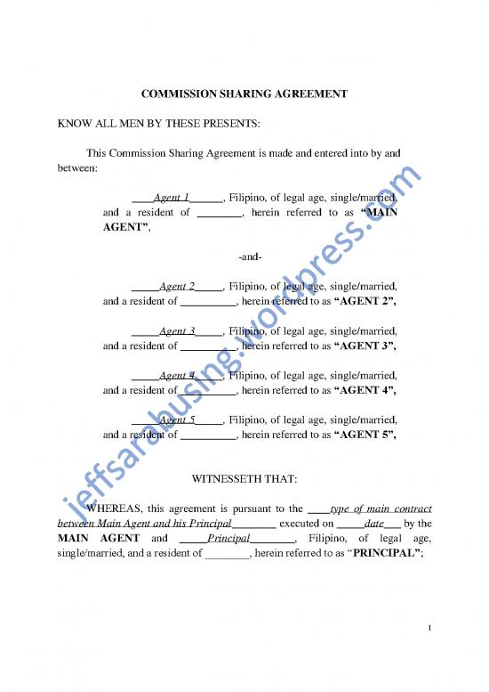 picture_Agreement Contract Sample 201799 | Contract Commission Sharing