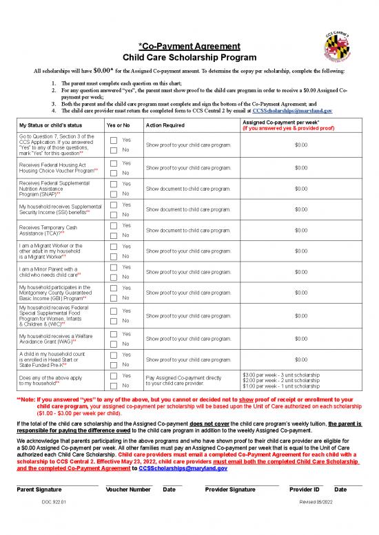 picture1_Agreement Form 201543 | Copayment Agreement