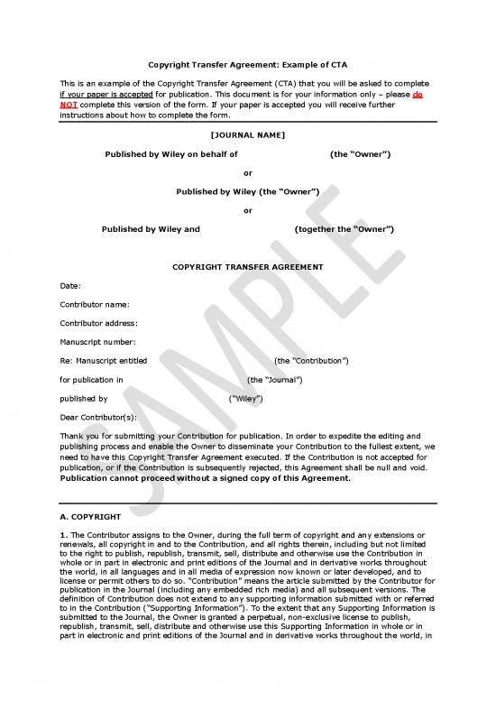 picture1_Agreement Form 201315 | Copyright Transfer Agreement Sample