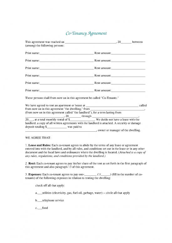 picture1_Lease Agreement Template 202474 | Cotenancy