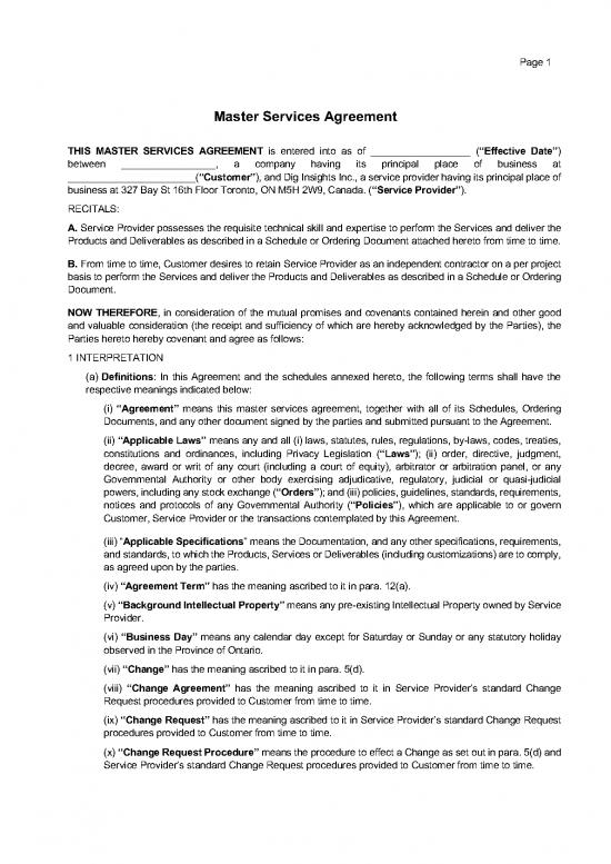 picture1_Agreement Sample 201396 | Dig Insights Sample Msa