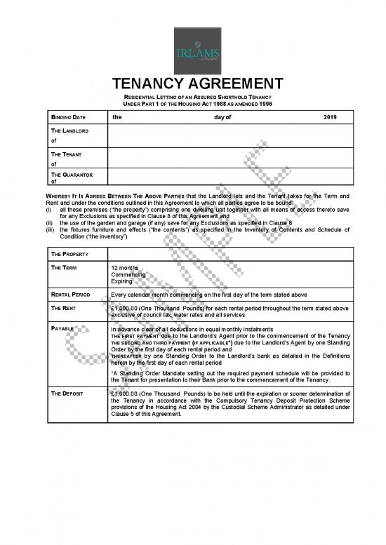 picture1_Agreement Contract Sample 202991 | Draft Tenancy Agreement