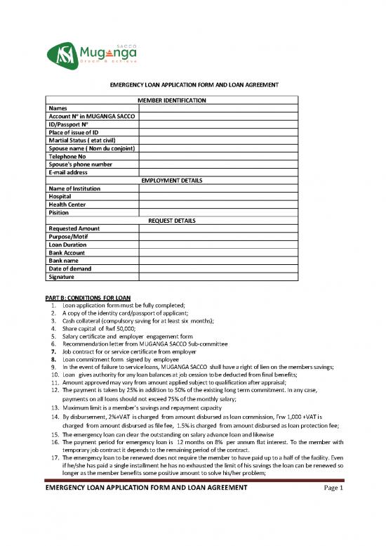 picture1_Agreement Contract Sample 201930 | Emmergency Loan Application And Agreement Form
