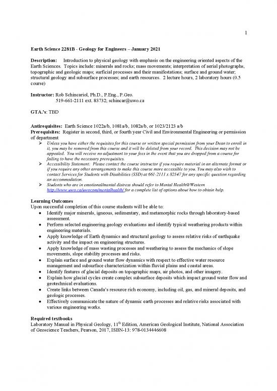 picture1_Geology Pdf 200995 | Es2281b Syllabus 2021 Schincariol