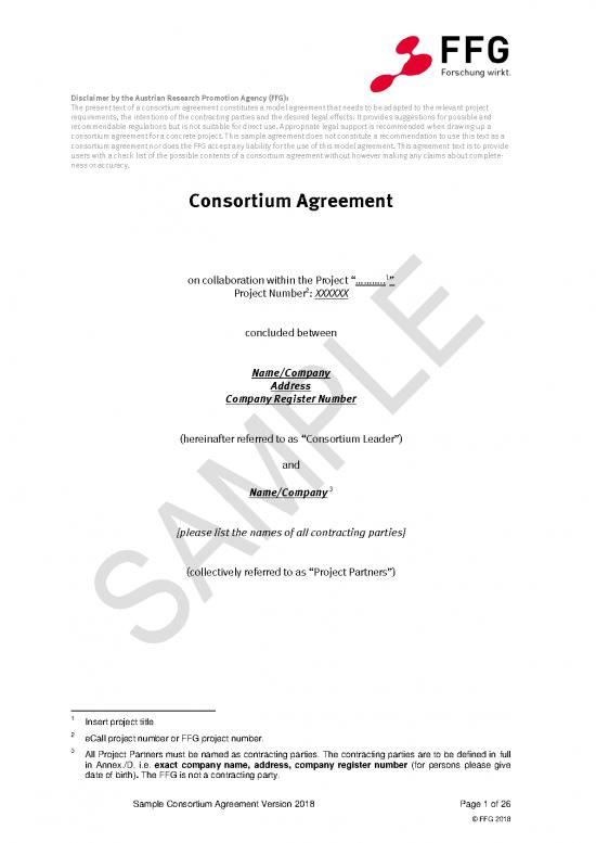 picture_Legal Agreement Template 202797 | Ffg Musterkonsortialvertrag Englisch