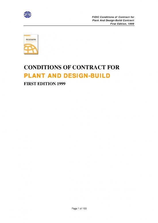picture_Agreement Contract Sample 201697 | Fidic New Yellow Book
