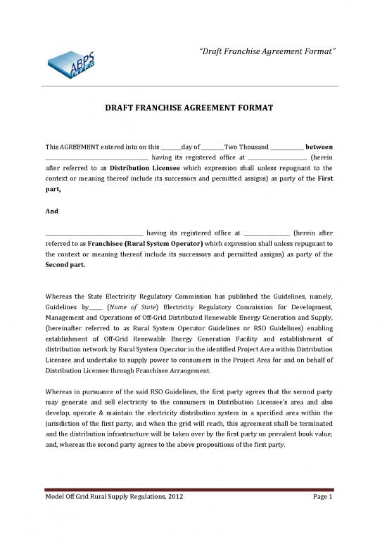 picture1_Agreement Sample 202828 | Finaldraft Franchise Agreement Format Rsomodel 10aug2012 Forcirculation