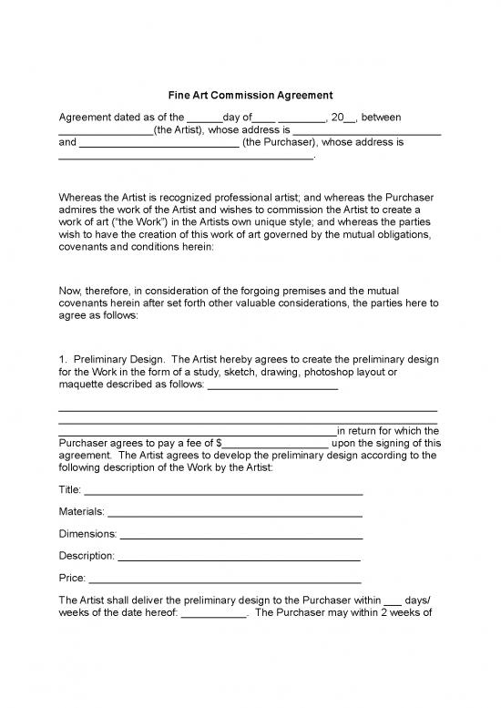 picture1_Agreement Form 202239 | Fine Art Commission Agreement