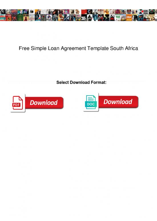 picture1_Agreement Contract Sample 202374 | Free Simple Loan Agreement Template South Africa