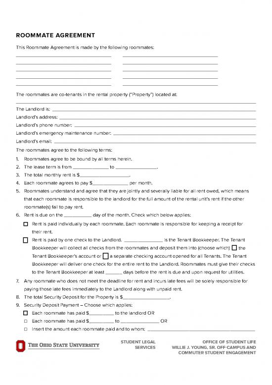 picture_Lease Agreement Template 201982 | Full Roommateagreement