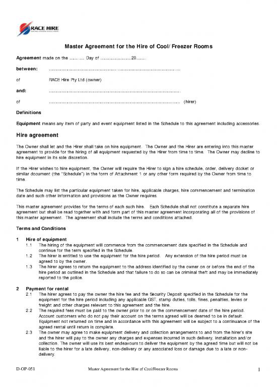 picture_Agreement Form 202072 | Hire Agreement Cool Rooms
