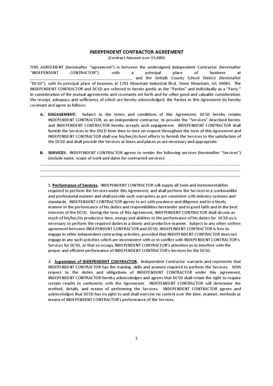 picture_Agreement Contract Sample 202674 | Ica Long Form