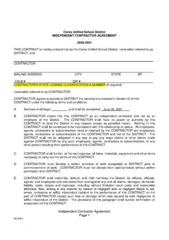 picture_Agreement Contract Sample 201397 | Independent Contract Agreement 20 21