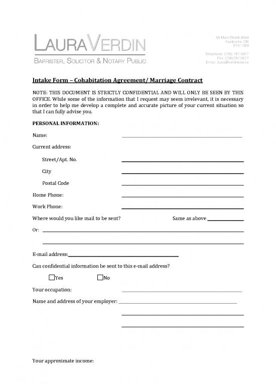 picture1_Agreement Contract Sample 202299 | Intake Form Cohabitation Agreement Marraige Contract