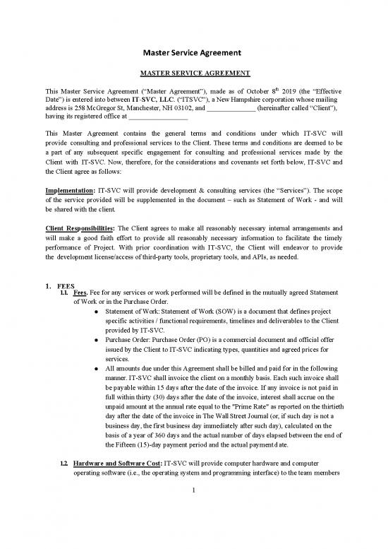 picture_Agreement Sample 203039 | Itsvc Master Service Agreement Blank