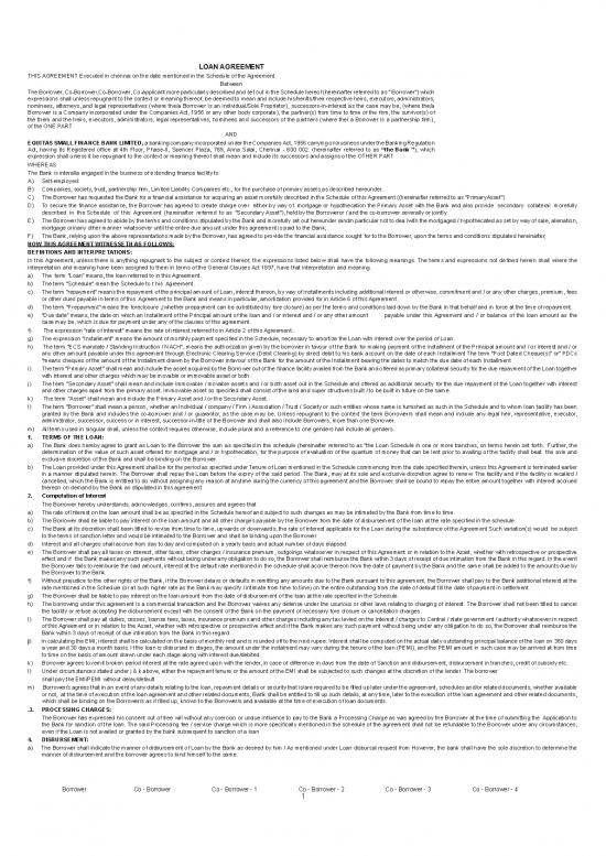 picture_Agreement Sample 202747 | Lap And Sme Loan Agreement