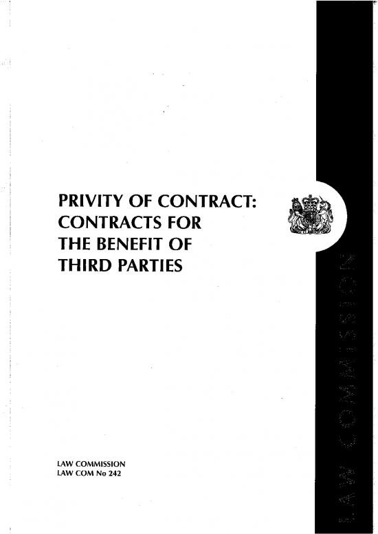 picture_Contracts Pdf 203129 | Lc242 Privity Of Contract Contracts For The Benefit Of Third Parties