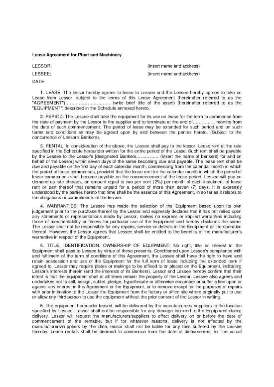 picture1_Lease Agreement Template 202967 | Lease Agreement For Plant And Machinery