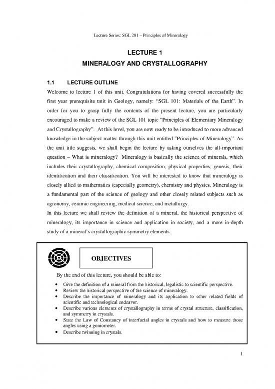 picture_Geology Pdf 200732 | Lecture 1  Mineralogy And Crystallography 3 Review