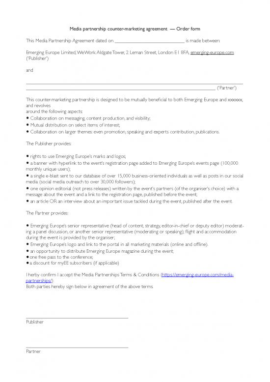 picture1_Agreement Form 201577 | Media Partnership Agreement Template &mdash; Order Form