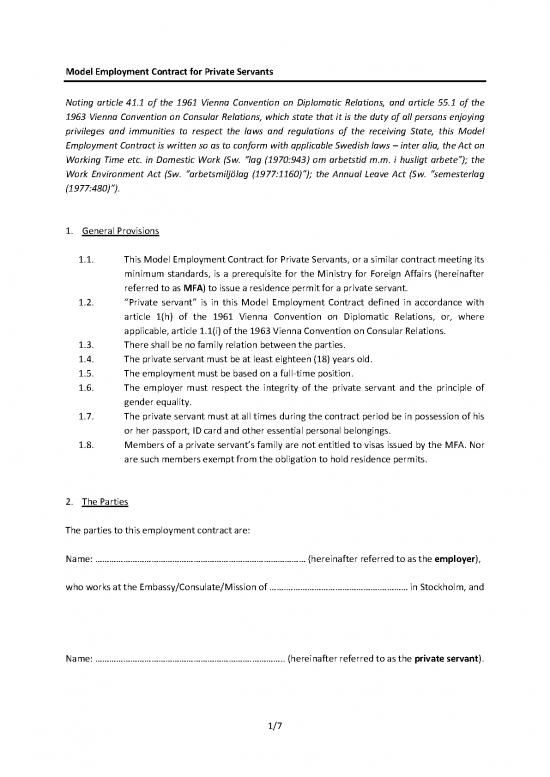 picture_Contract Act Pdf 202894 | Model Employment Contract For Private Servants