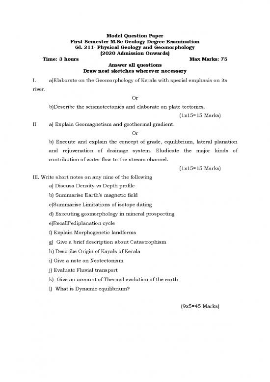 picture1_Geology Pdf 200893 | Model Questions Geology1617434158