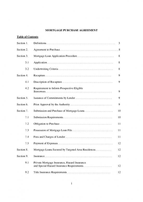 picture_Agreement Sample 202978 | Mortgage Purchase Agreement