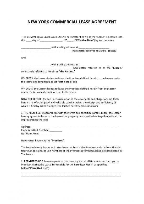 picture1_Lease Agreement Template 201777 | New York Commercial Lease Agreement Template
