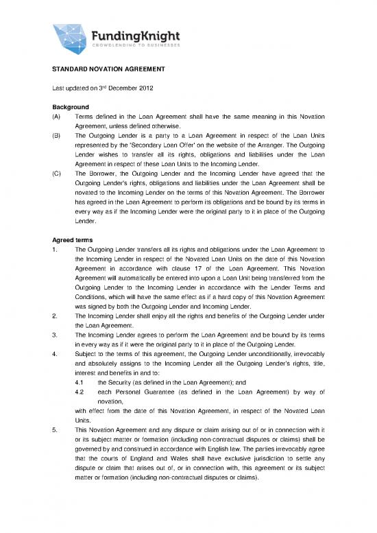 picture_Agreement Sample 202841 | Novation Agreement 007 New Logo