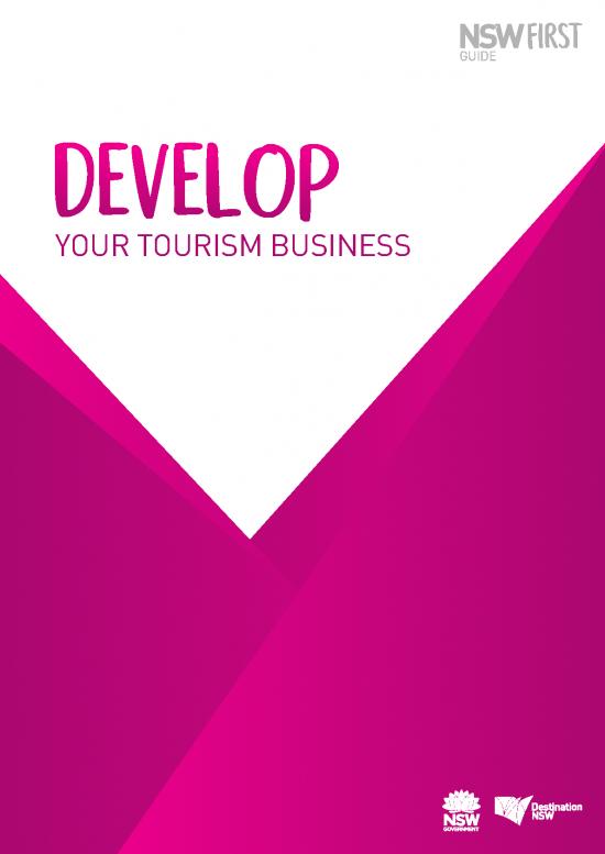 picture_Marketing In Tourism Pdf 201141 | Nsw First Guide Develop Your Tourism Business
