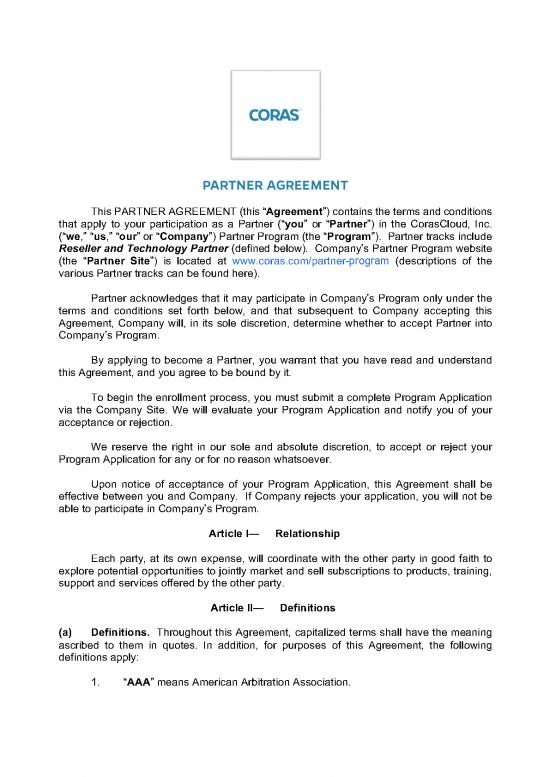 picture_Agreement Sample 202615 | Partner Agreement (2018)