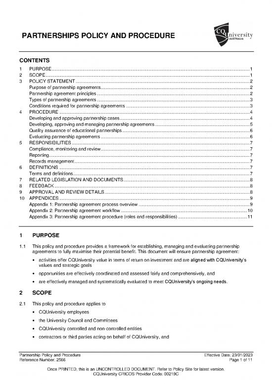 picture_Agreement Sample 202635 | Partnerships Policy And Procedure
