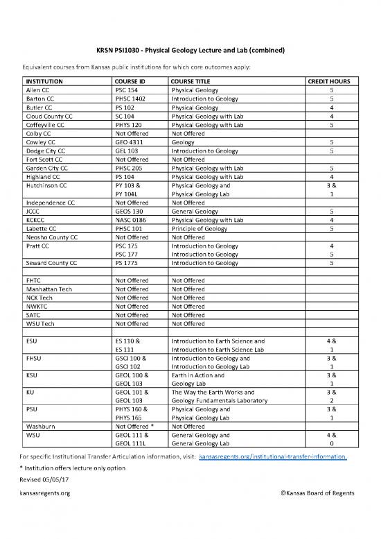 picture_Geology Pdf 200892 | Physical Geology Lecture And Lab