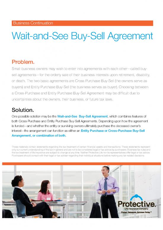 picture_Agreement Sample 201794 | Plc Wait See Buy Sell Agreement