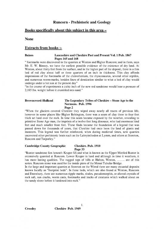 picture1_Geology Pdf 200936 | Prehistoric And Geological Runcorn