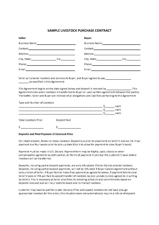 picture1_Agreement Form 202264 | Sample Livestock Purchase Contract