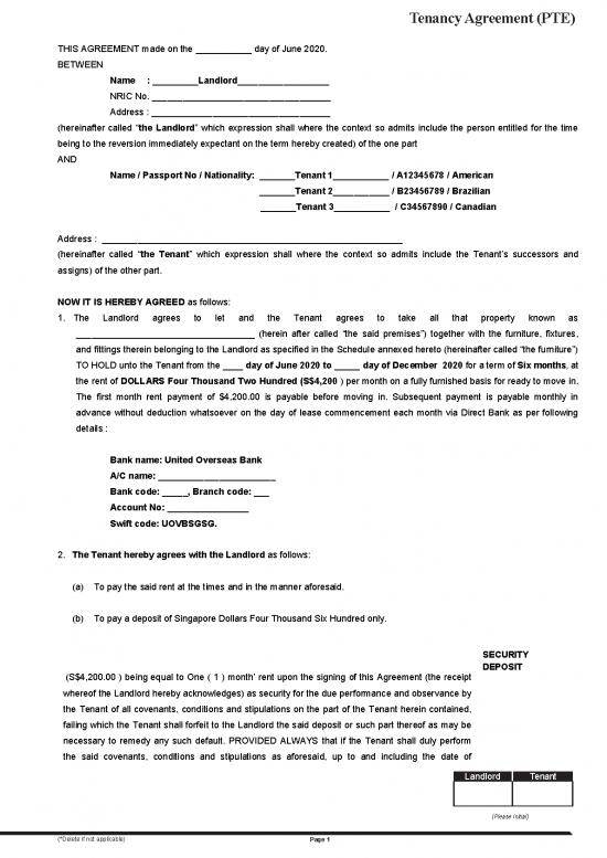 picture1_Tenant Agreement Template 201520 | Sample Tenancy Agreement