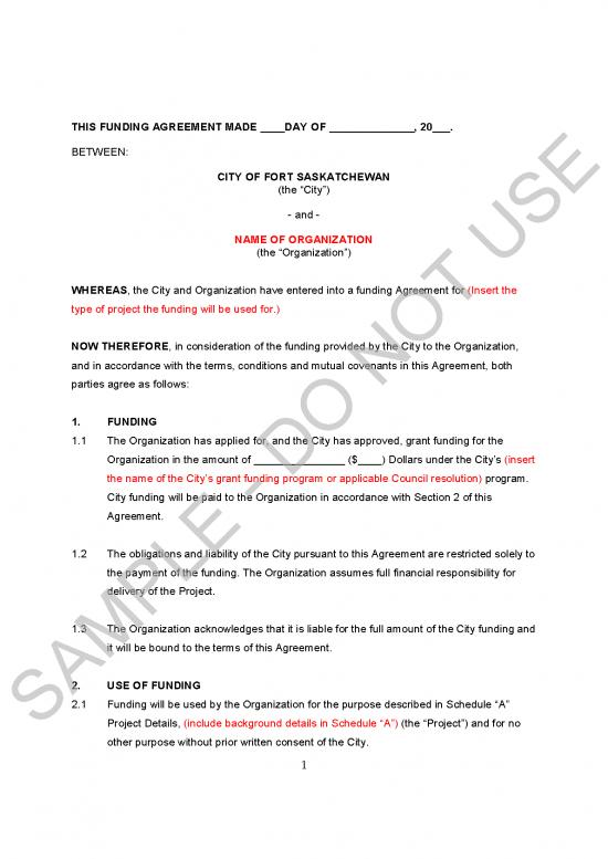 picture_Agreement Sample 202827 | Samplefundingagreement Organization